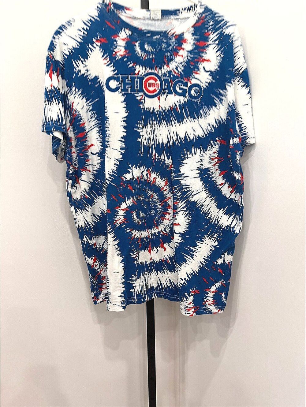 Chicago Cubs Tie-Dye Pattern T-Shirt Adult XL